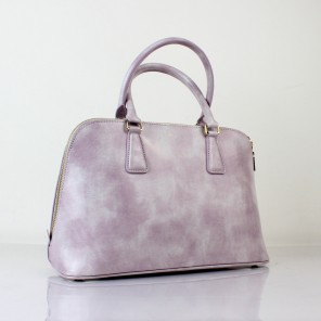 2013 PRADA Shiny Leather Two Handle Bag 0837 in Light Purple