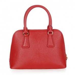 2013 Prada Saffiano Leather 25CM Two Handle Bag 0813 in Wine Red