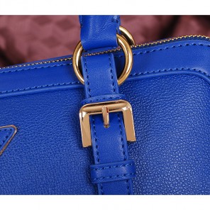 2014 Prada Grainy Leather Top Handle Bags BL1903 Blue