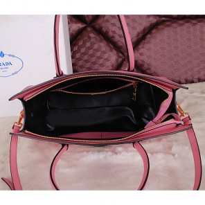 2014 Prada Saffiano Cuir Leather Tote Bag BN2788 Pink