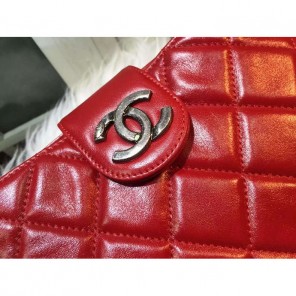 2015 Chanel Clutch bag Iridescent Leather A92335 Red