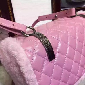 2016 Chanel Backpack Lambs wool and leather A57083