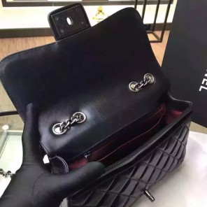 2016 Chanel Classic Flap Bag Original Calfskin Leather A92760 Black