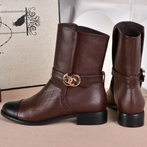 2016 chanle women Boots in Calfskin leather