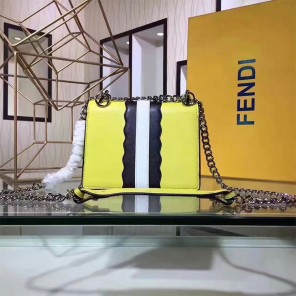 2017 Fendi SMALL KAN I bag in calfskin leather 8M03819