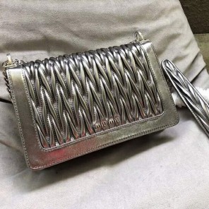 2018 MIU CONFIDENTIAL MATELASSE LEATHER BAG