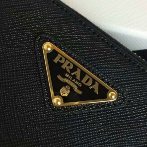 2018 Prada Men large saffiano leather wallet