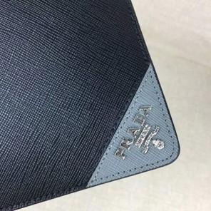 2018 Prada Men saffiano leather document holder