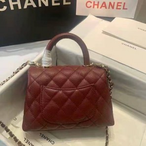 2021 Chanel mini flap bag with top handle