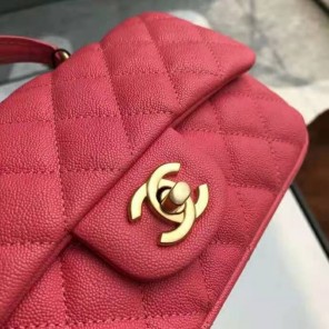 2021 Chanel mini flap bag with top handle