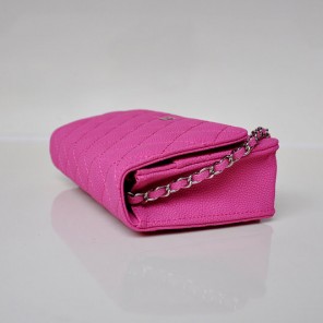 Chanel A33814 Nubuck Cannage Pattern leather mini Flap Bag with Rose