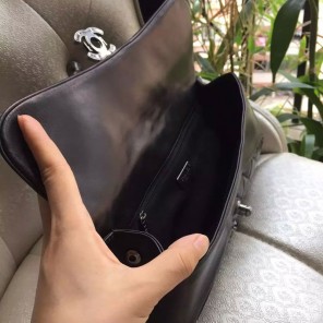 Chanel Clutch Evening Bag Original Sheepskin Leather A94341 Black