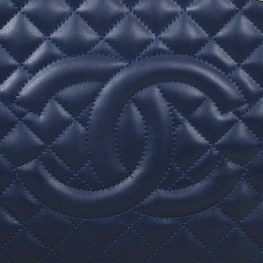 Chanel Shopping Bag Calfskin Leather A52248 Royalblue