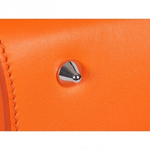 Dior Fall Winter Calfskin Top Handle Bag D0904 Orange