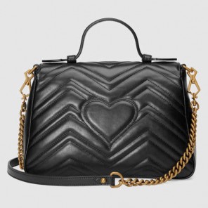 Gucci GG Marmont matelasse top handle bag 498110 DTDIT 1000