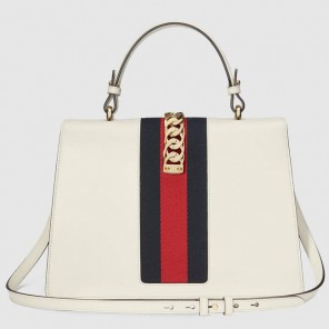 Gucci Sylvie leather top handle bag 431665 CVL1G 8560