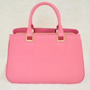 Prada Saffiano Calf Leather Tote Bag 2244 in Cherry pink