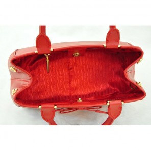 Prada Saffiano Calf Leather Tote Bag BN2245 in Flame