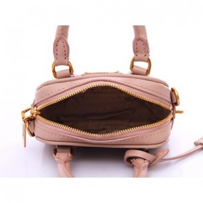 Prada Saffiano Leather Mini Tote Bag BL0705 in Pink