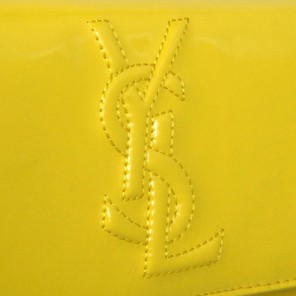 Yves Saint Laurent Belle De Jour Patent Leather Wallet 8223 Yellow