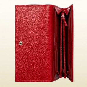 gucci swing leather continental wallet