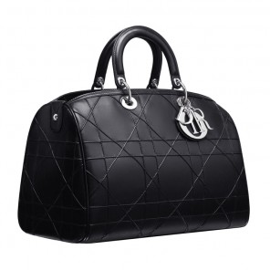 Large black leather 