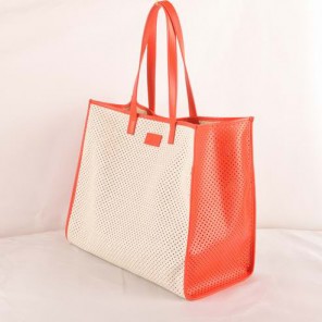 Fendi Punch Saffiiano Leather Shoulder Bag F2543 White