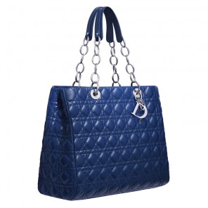 Large blue leather 
