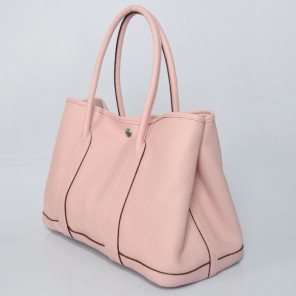 Hermes Garden party bag clemence leather in Pink
