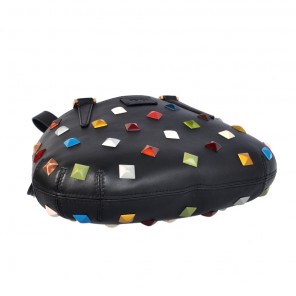 Fendi Borsa Multi-Color Studded Satchel