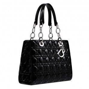 Black patent leather 