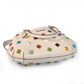 Fendi Borsa Multi-Color Studded Satchel