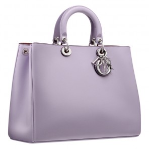 Smooth lilac leather 