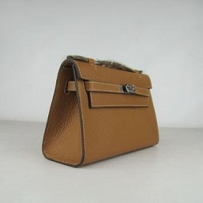 HERMES 22CM H008 Light Coffee(Silver)