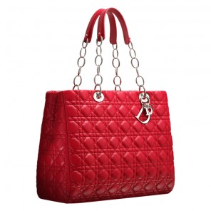 Large crimson red leather 
