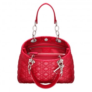 Large crimson red leather 