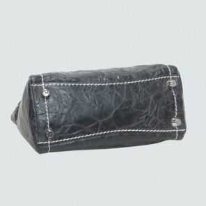 Miu Miu Shiny Leather Tote Flap Bags 90280 Black