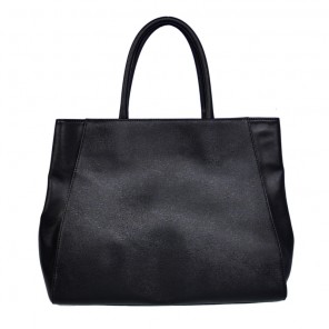 Fendi 2Jours Bag Black Calfskin Leather