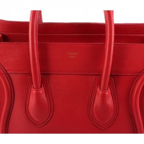 Celine Luggage Juboo Women Handbag Wine Red