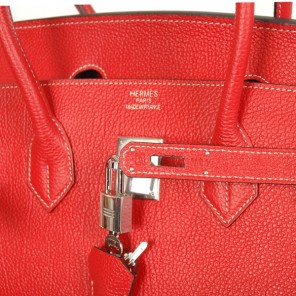 Hermes Birkin togo leather 35CM Flame togo(Silver)