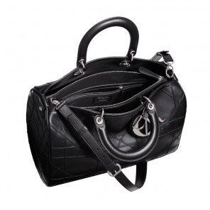 Large black leather 