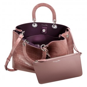 Matt dusky pink crocodile 