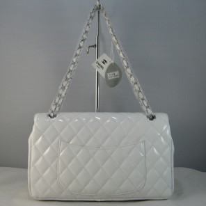 Chanel White color with Silver chain