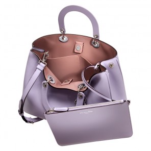 Smooth lilac leather 