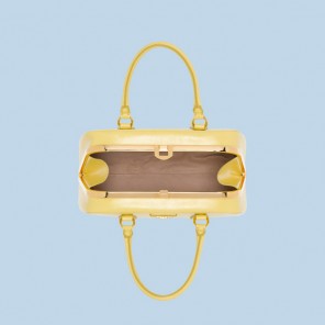 Hot Sell Prada Saffiano Leather Tote Bag BL0809 Yellow
