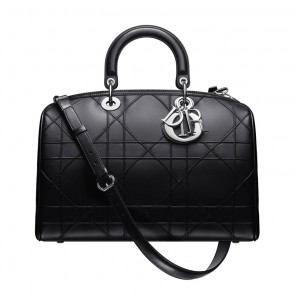 Large black leather 