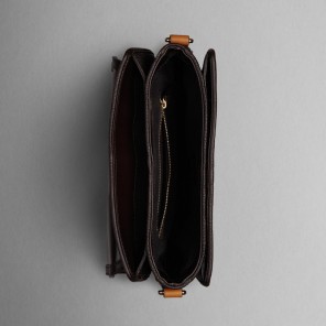 SMALL GRAINY LEATHER CROSSBODY BAG