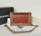 2013 Boy Chanel Flap Shoulder Bag Original Nubuck Leather A67086 Burgundy