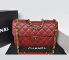 2013 Chanel Flap Shoulder Bag Original leather A37008 Burgundy