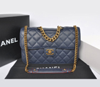 2013 Chanel Flap Shoulder Bag Original leather A37008 RoyalBlue